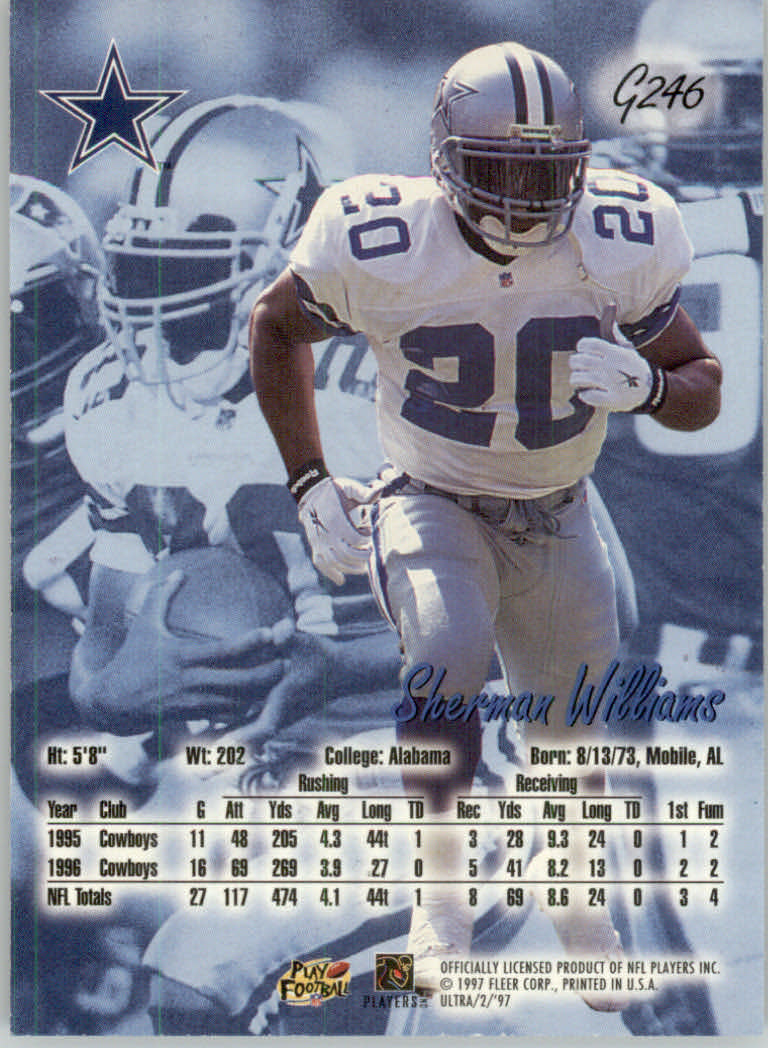 1997 Ultra (Fleer) Football "Gold Medallion" Parallel Cards - Picture 17 of 31