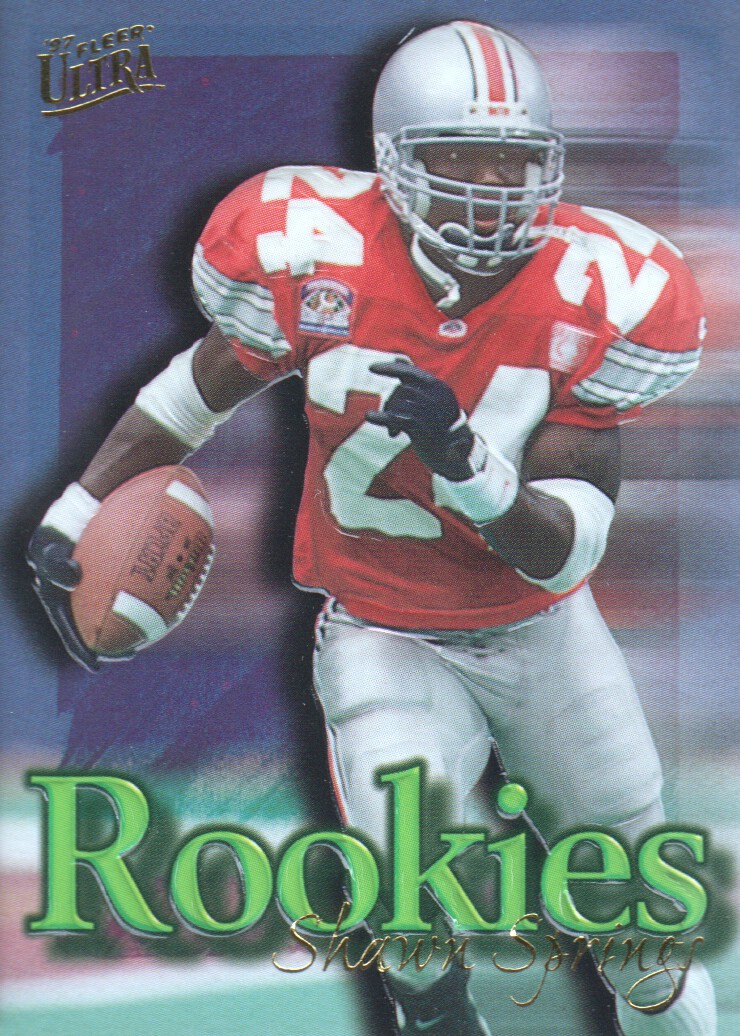 1997 Ultra Rookies Gold Embossed #4 Shawn Springs