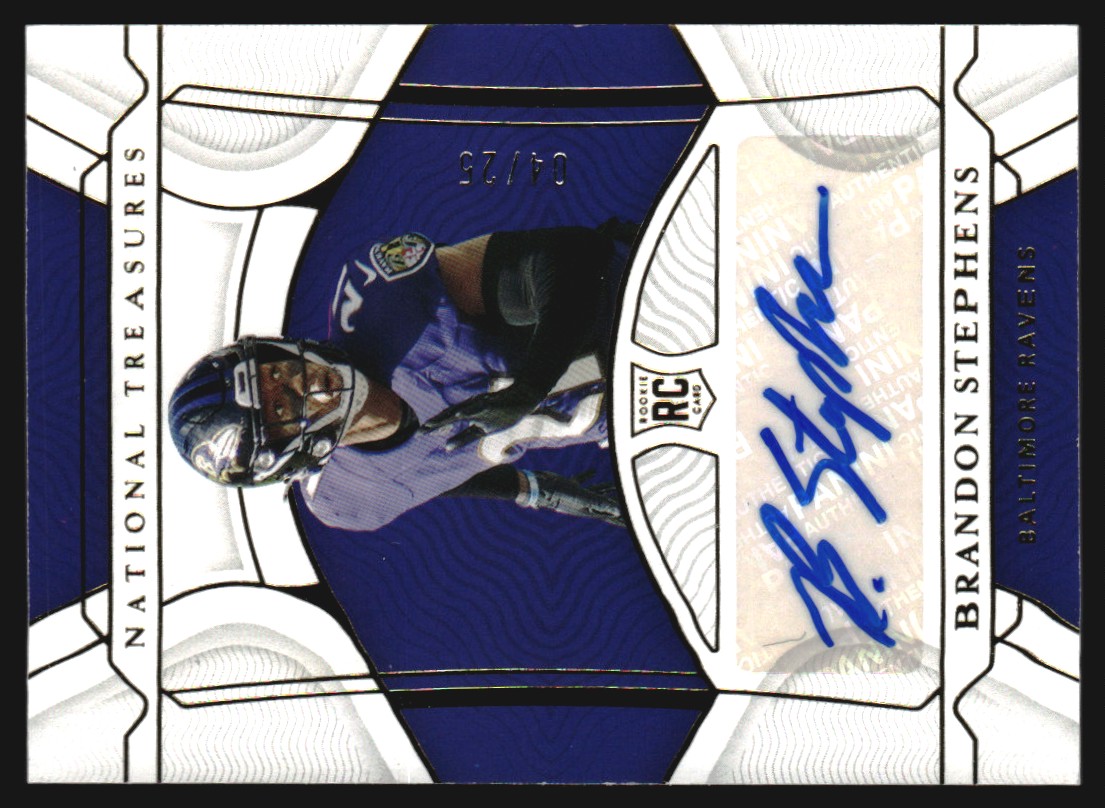 2021 Panini National Treasures Gold #135 Brandon Stephens AU/25
