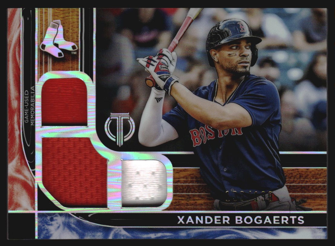 2022 Topps Tribute Triple Relics #TTRXB Xander Bogaerts