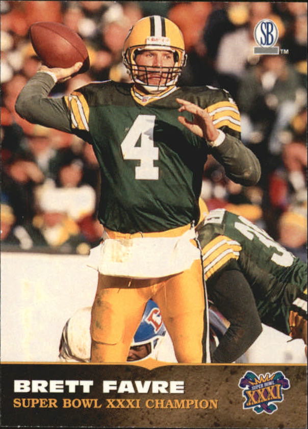 1997 BRETT FAVRE - Police Green Bay Packers SUPER BOWL CHAMPS Football Card