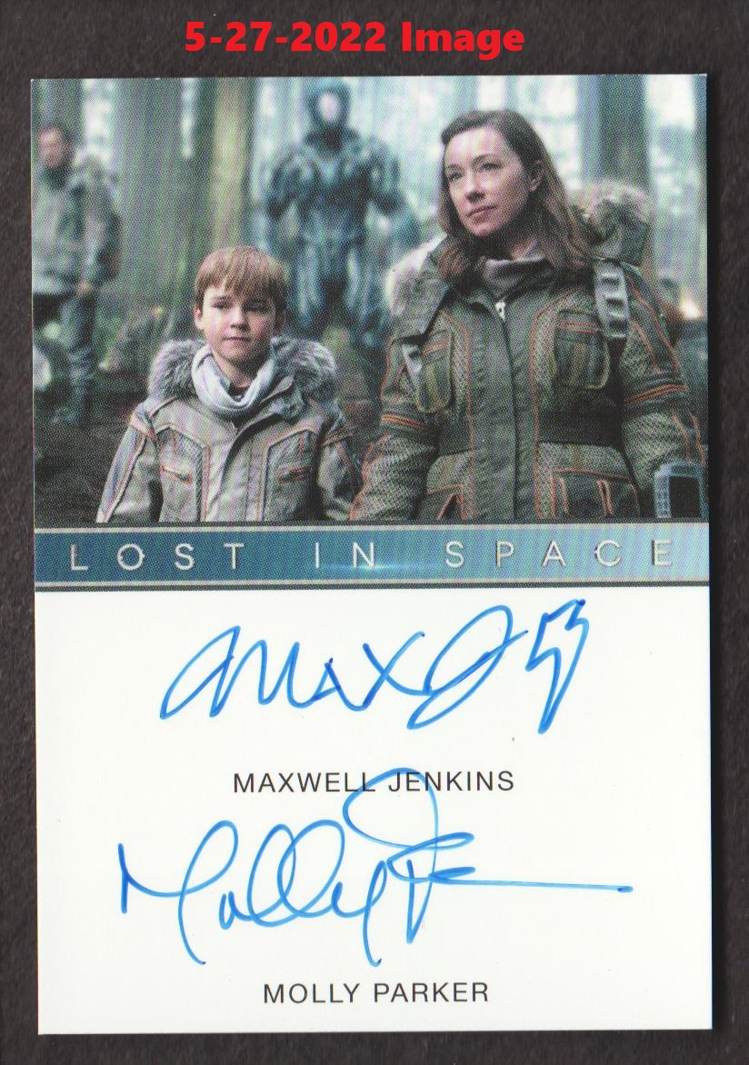 2022 Rittenhouse Lost in Space Collector's Set Dual Autographs #NNO Maxwell Jenkins/Molly Parker