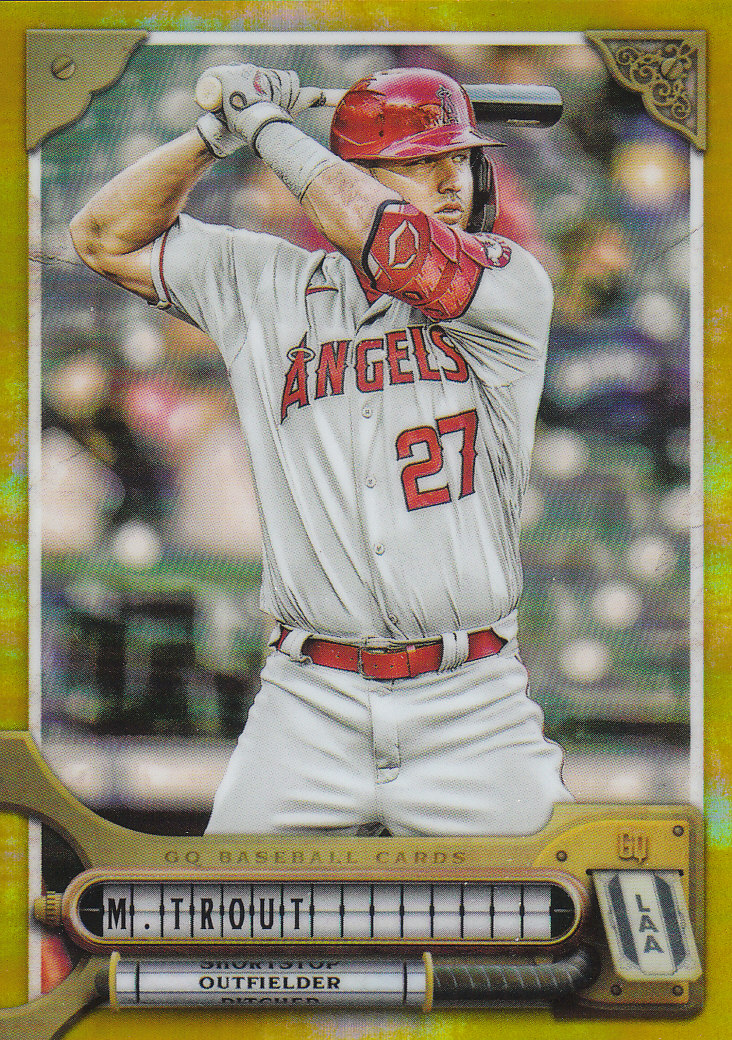2022 Topps Gypsy Queen Chrome Gold Refractors #72 Mike Trout