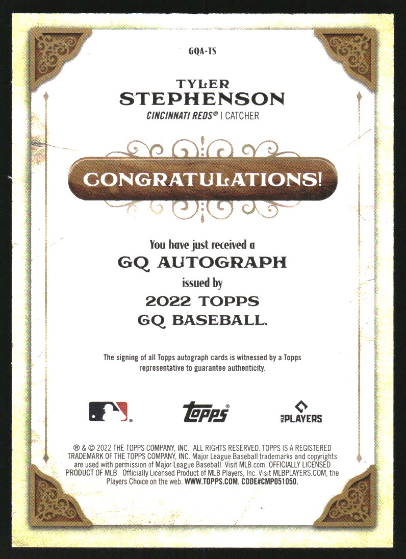 2022 Topps Gypsy Queen Autographs #GQATS Tyler Stephenson