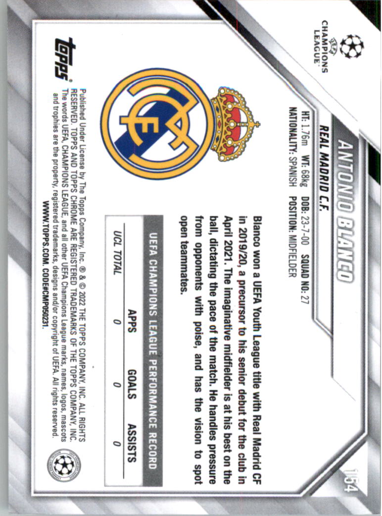 2021-22 Topps Chrome UEFA Champions League Soccer Card Pick (Base)