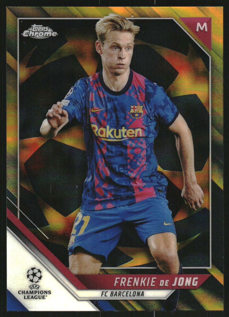 2021-22 Topps Chrome UEFA Champions League Black and Gold Starball