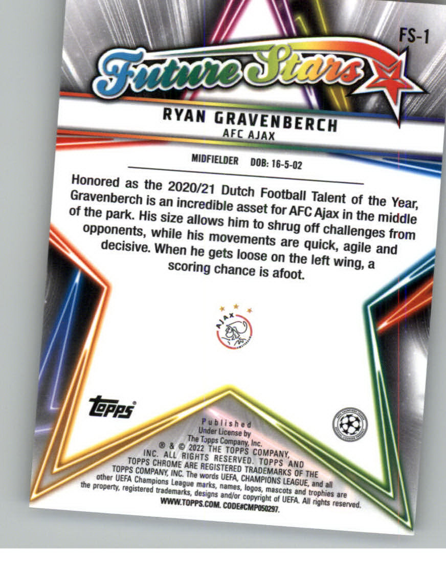 Xavi Simons 2021-22 Topps Chrome Champions League Future