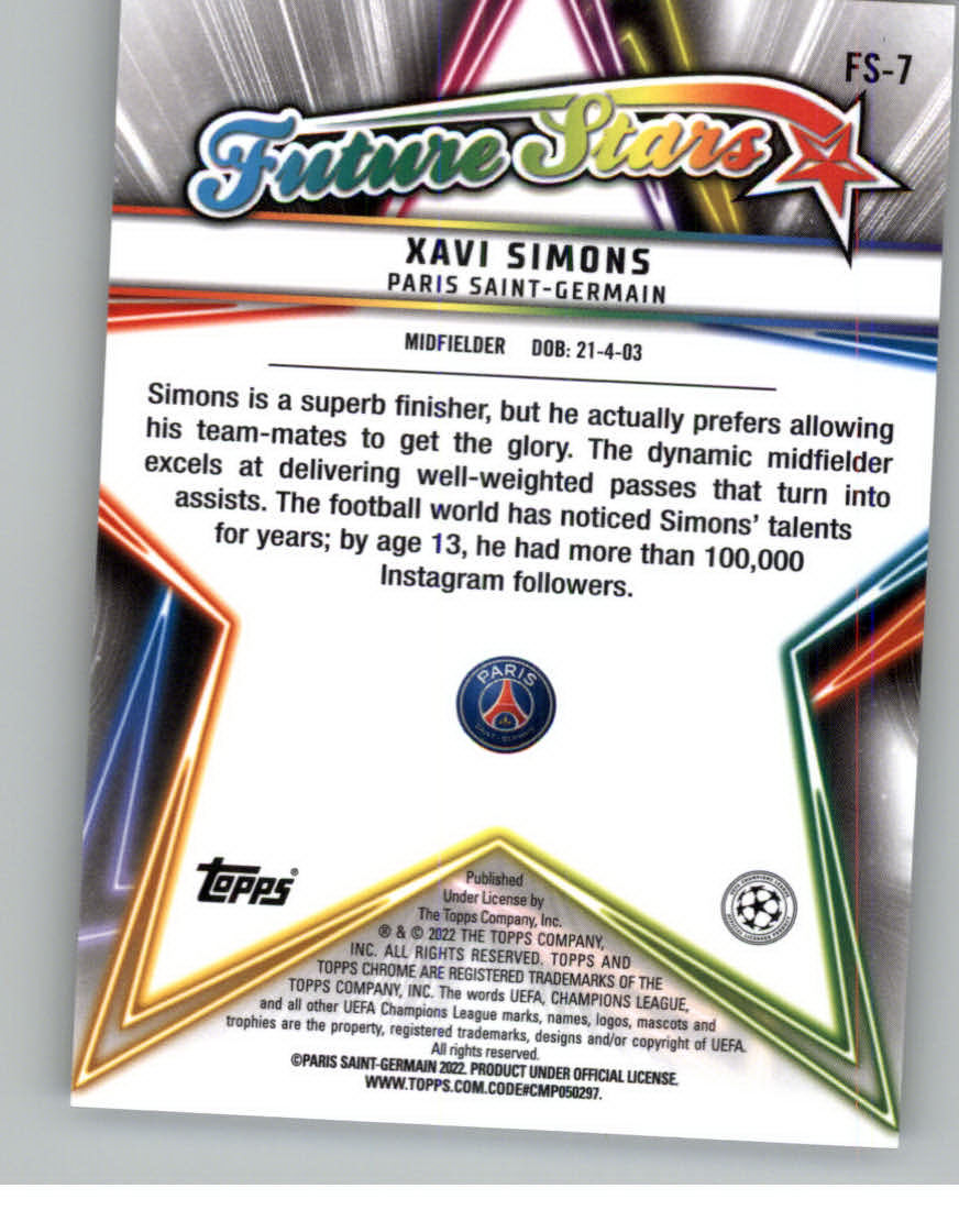 Future Stars 3枚 2021-22 topps chrome CL 2021-22 Topps Chrome UCL Future Stars Jude Bellingham Gold