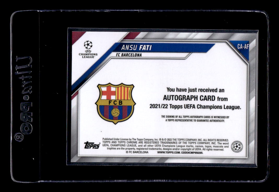 2021-22 Topps Chrome UEFA Champions League Autographs #CAAF