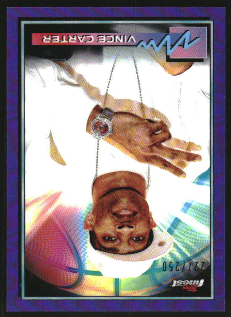 2021 Finest Purple Refractors #58 Vince Carter