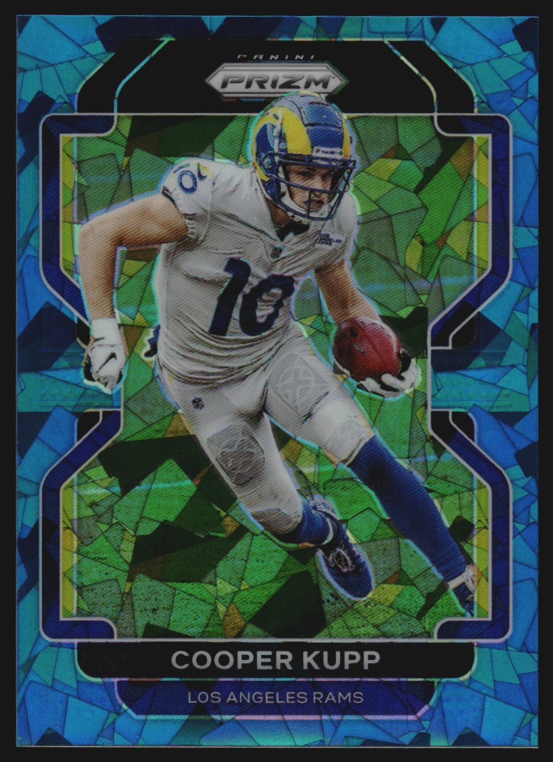 2021 Panini Prizm Prizms Blue Ice #63 Cooper Kupp