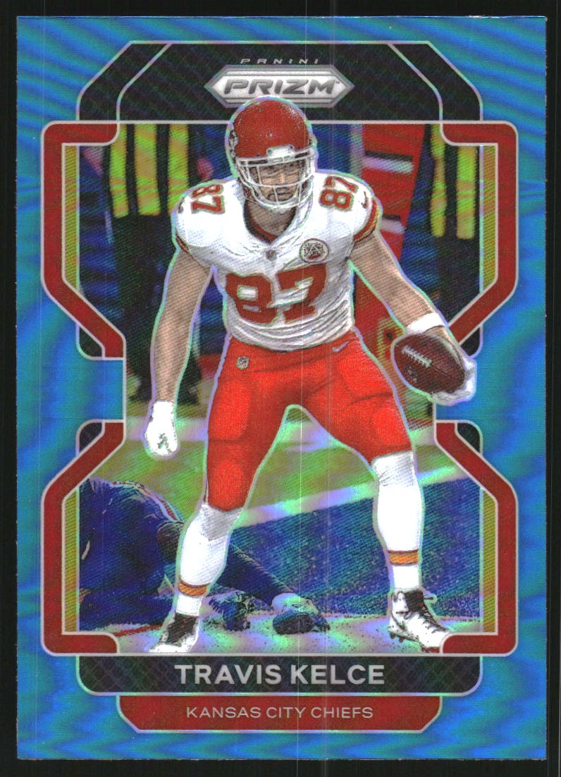 2021 Panini Prizm Prizms Light Blue #189 Travis Kelce