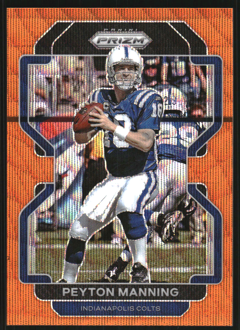 2021 Panini Prizm Prizms Orange Wave #30 Peyton Manning