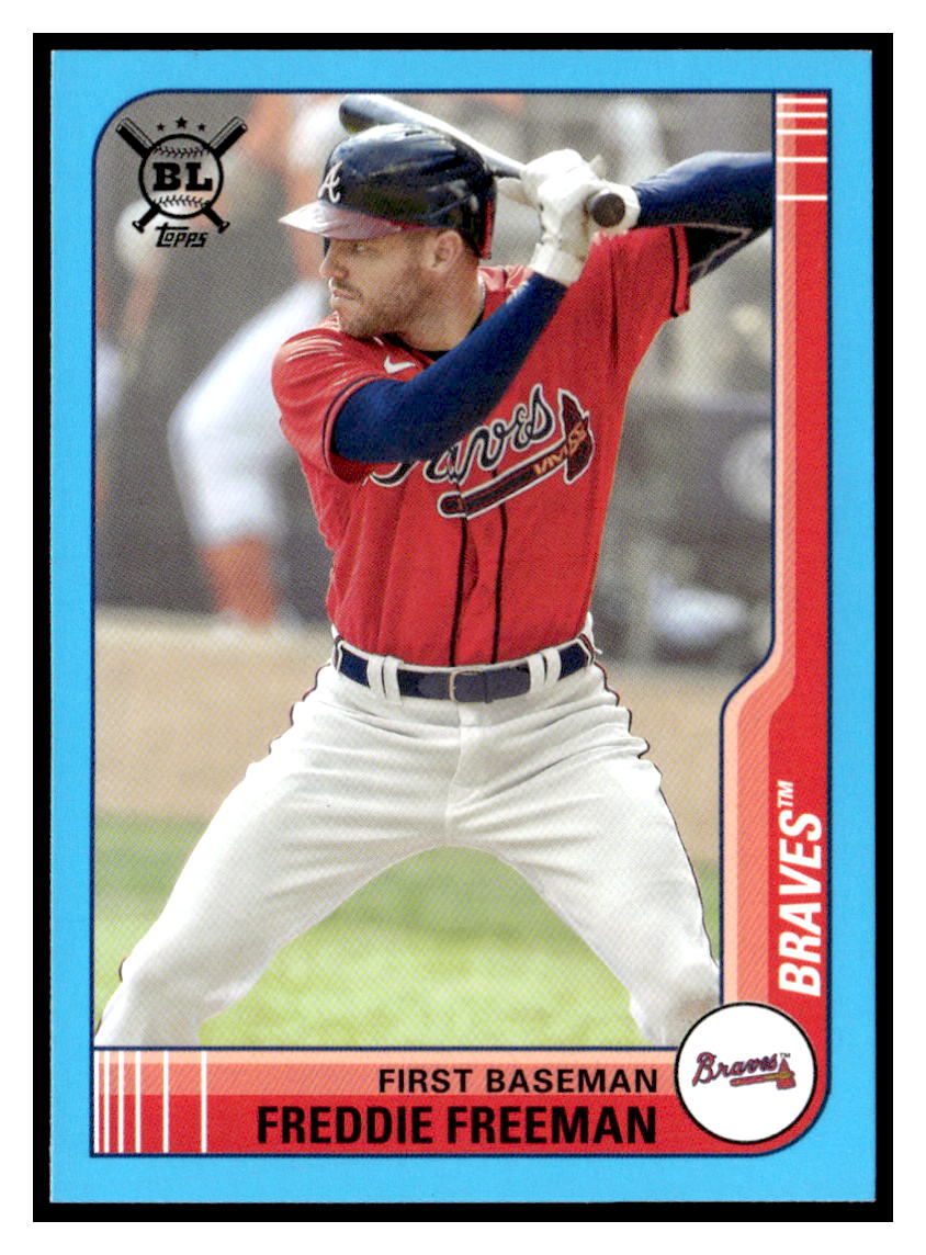 2021 Topps Big League Blue #14 Freddie Freeman BRAVES DODGERS | eBay
