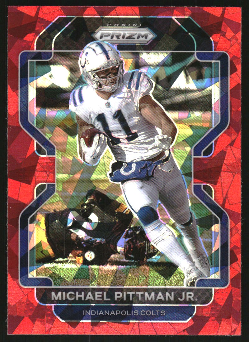2021 Panini Prizm Prizms Red Ice #22 Michael Pittman Jr.