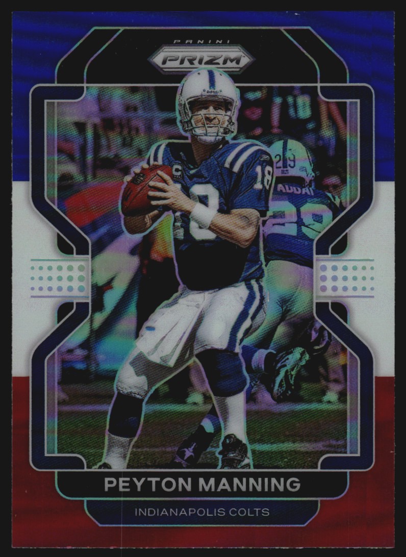 2021 Panini Prizm Prizms Red White and Blue #30 Peyton Manning