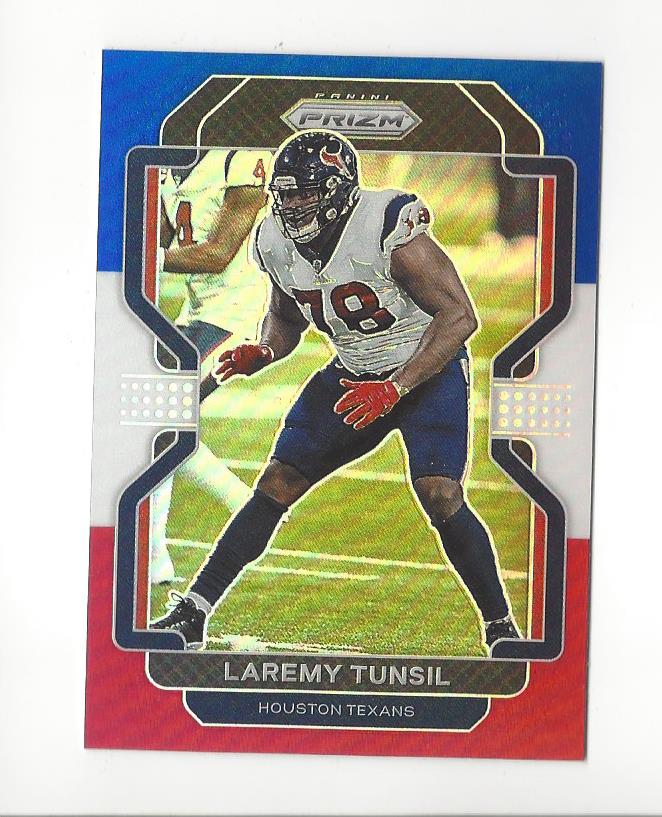 2021 Panini Prizm - Rock Ya-Sin #28 Red White & Blue Prizm for