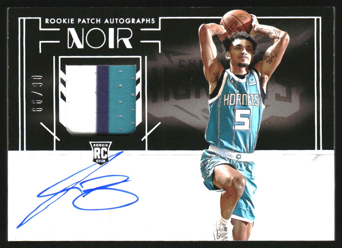 2021-22 Panini Noir #341 James Bouknight AU JSY BW