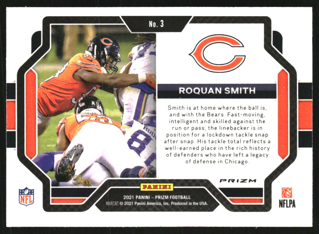 2021 Panini Prizm Lockdown! #3 Roquan Smith