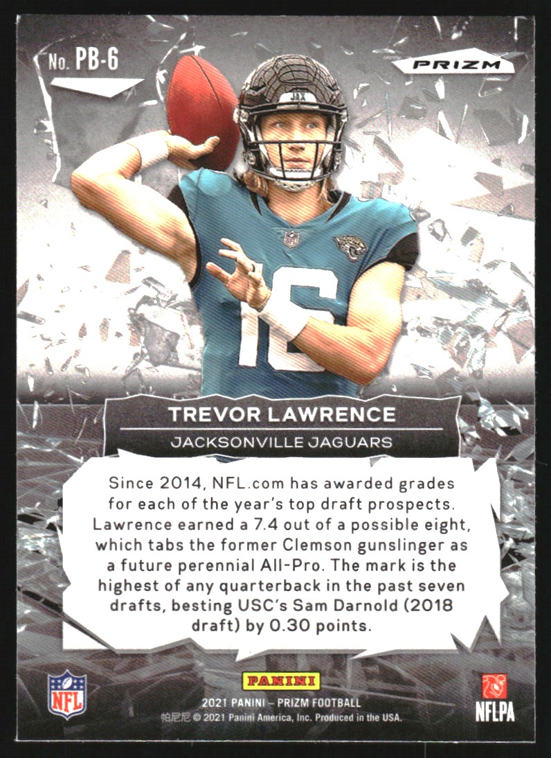 2021 Panini Prizm Prizm Break Prizms No Huddle #6 Trevor Lawrence