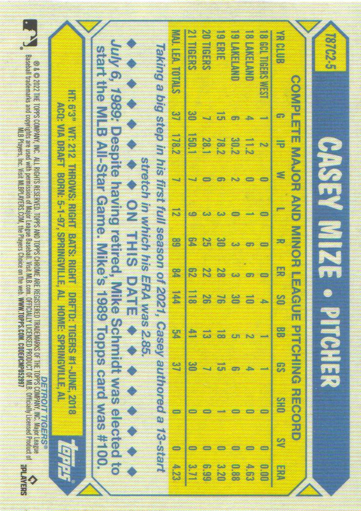 2022 Topps Baseball '87 Topps Silver Pack Chrome Series 2 Insert: Pick from List - Picture 7 of 98