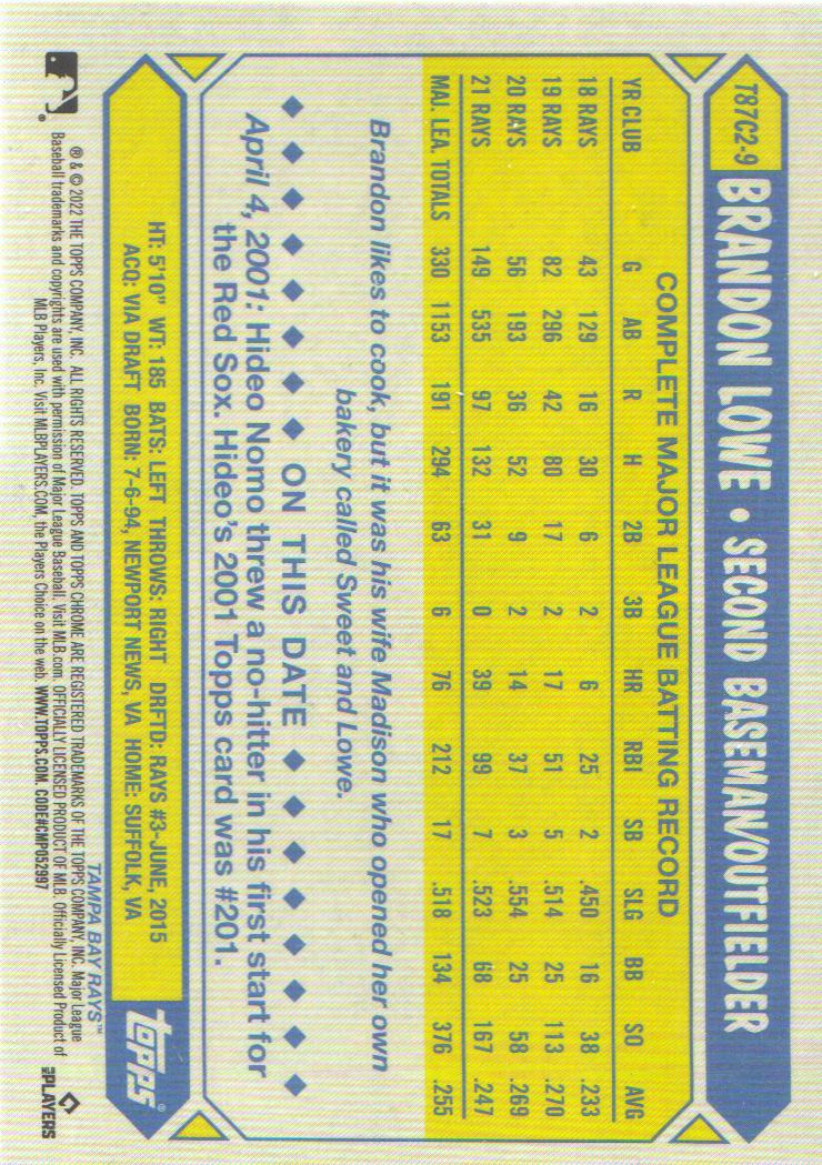 2022 Topps Baseball '87 Topps Silver Pack Chrome Series 2 Insert: Pick from List - Picture 9 of 98