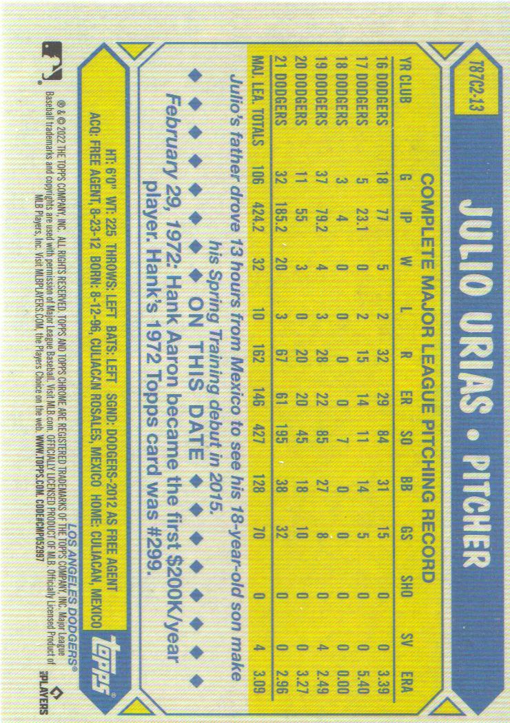 2022 Topps Baseball '87 Topps Silver Pack Chrome Series 2 Insert: Pick from List - Picture 13 of 98