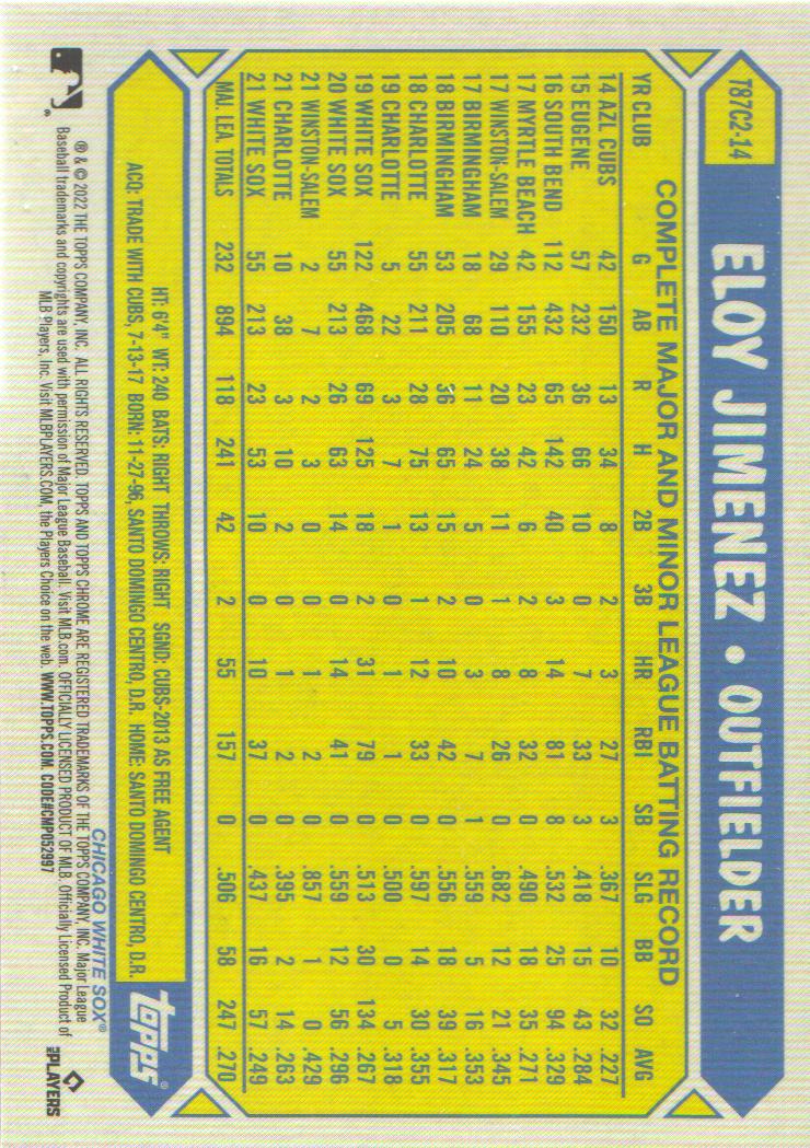 2022 Topps Baseball '87 Topps Silver Pack Chrome Series 2 Insert: Pick from List - Picture 15 of 98