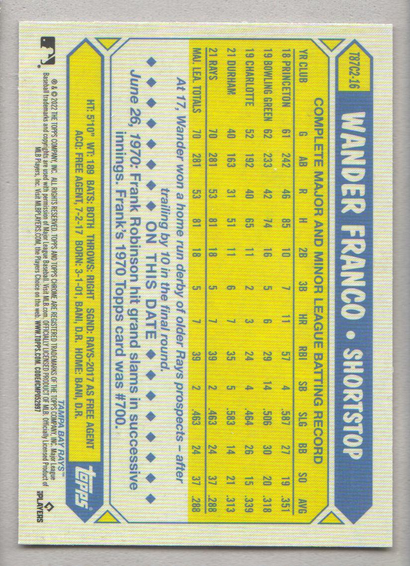 2022 Topps Baseball '87 Topps Silver Pack Chrome Series 2 Insert: Pick from List - Picture 19 of 98