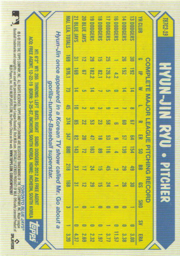 2022 Topps Baseball '87 Topps Silver Pack Chrome Series 2 Insert: Pick from List - Picture 21 of 98