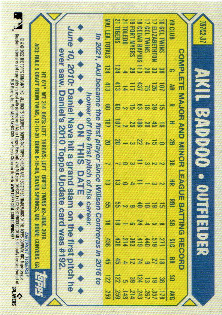 2022 Topps Baseball '87 Topps Silver Pack Chrome Series 2 Insert: Pick from List - Picture 34 of 98