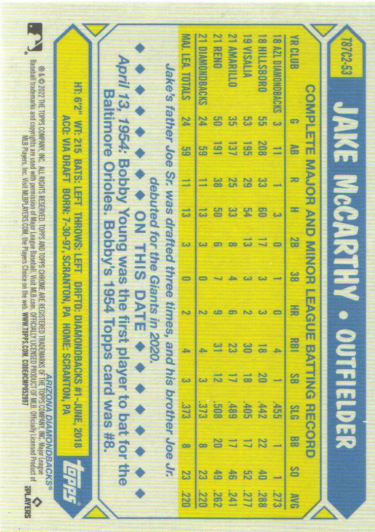 2022 Topps Baseball '87 Topps Silver Pack Chrome Series 2 Insert: Pick from List - Picture 52 of 98