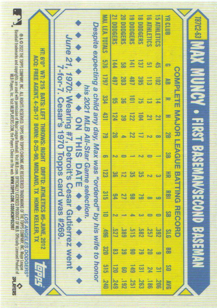 2022 Topps Baseball '87 Topps Silver Pack Chrome Series 2 Insert: Pick from List - Picture 68 of 98