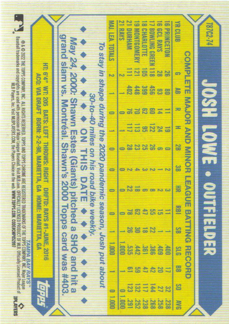 2022 Topps Baseball '87 Topps Silver Pack Chrome Series 2 Insert: Pick from List - Picture 78 of 98