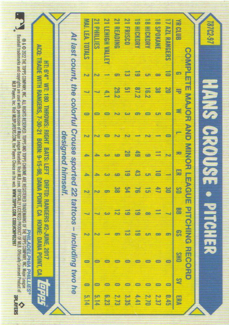 2022 Topps Baseball '87 Topps Silver Pack Chrome Series 2 Insert: Pick from List - Picture 98 of 98