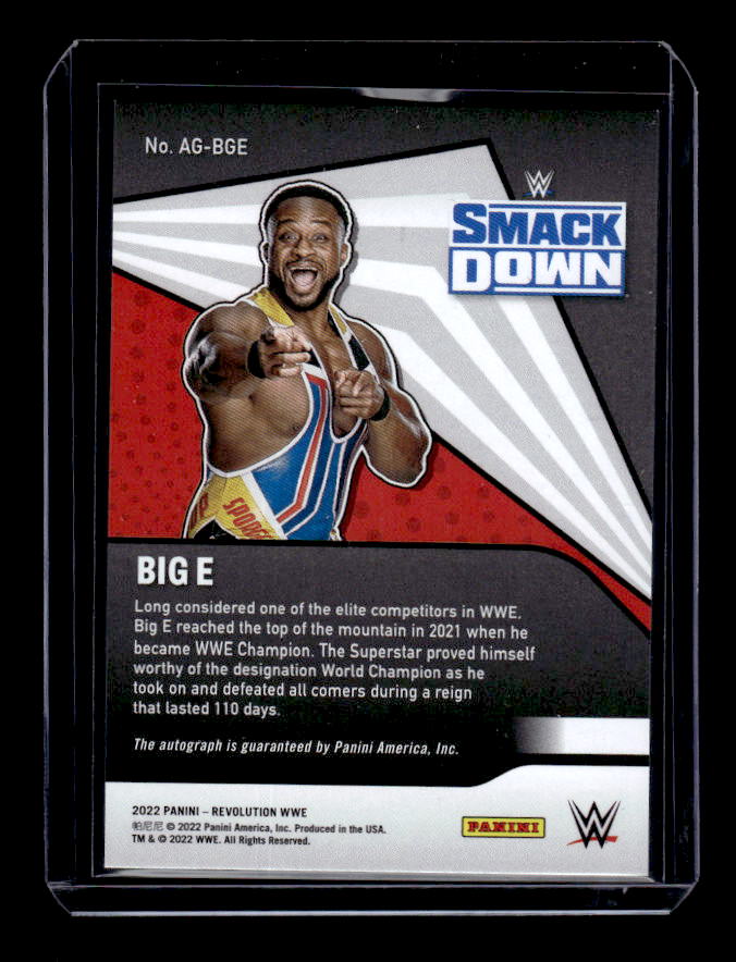 2022 Revolution WWE Autographs #7 Big E Auto - EXACT SCAN | eBay
