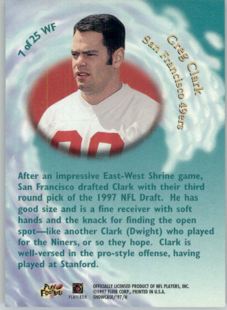 1997 Flair Showcase Football "Insert" Cards - Picture 11 of 21