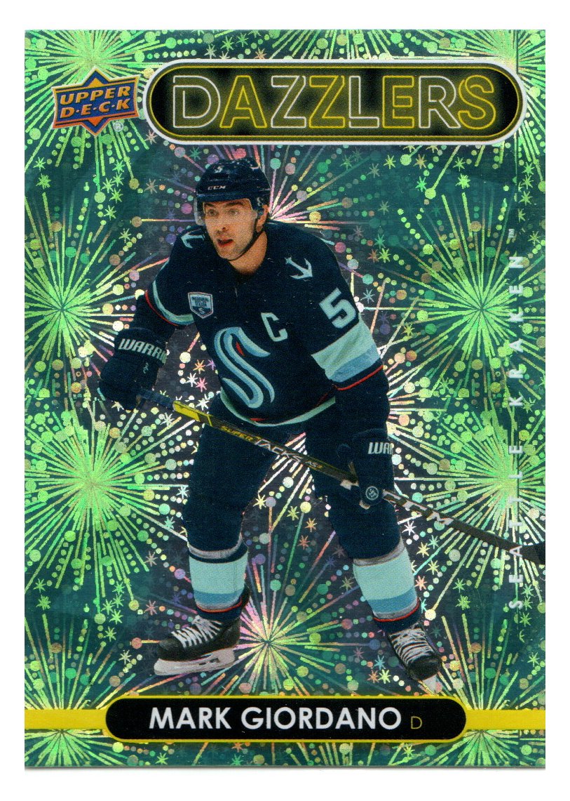 202122 Upper Deck Dazzlers Green DZ88 Mark Giordano NMMT