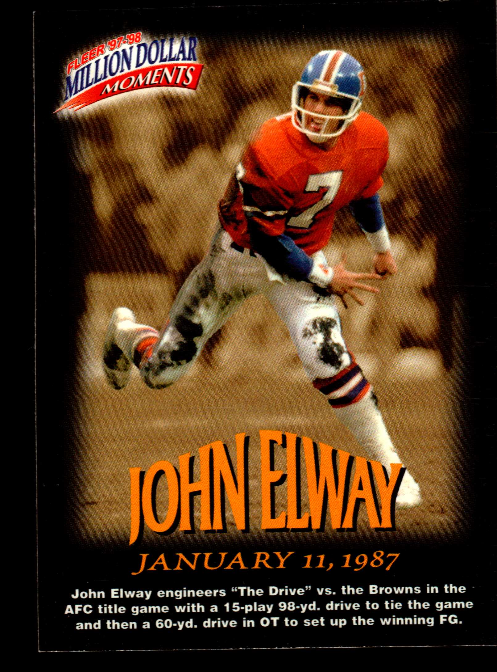 1992 Fleer Ultra John Elway Denver Broncos #97