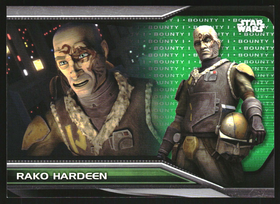 2021 Topps Star Wars Bounty Hunters Green #B177 Rako Hardeen