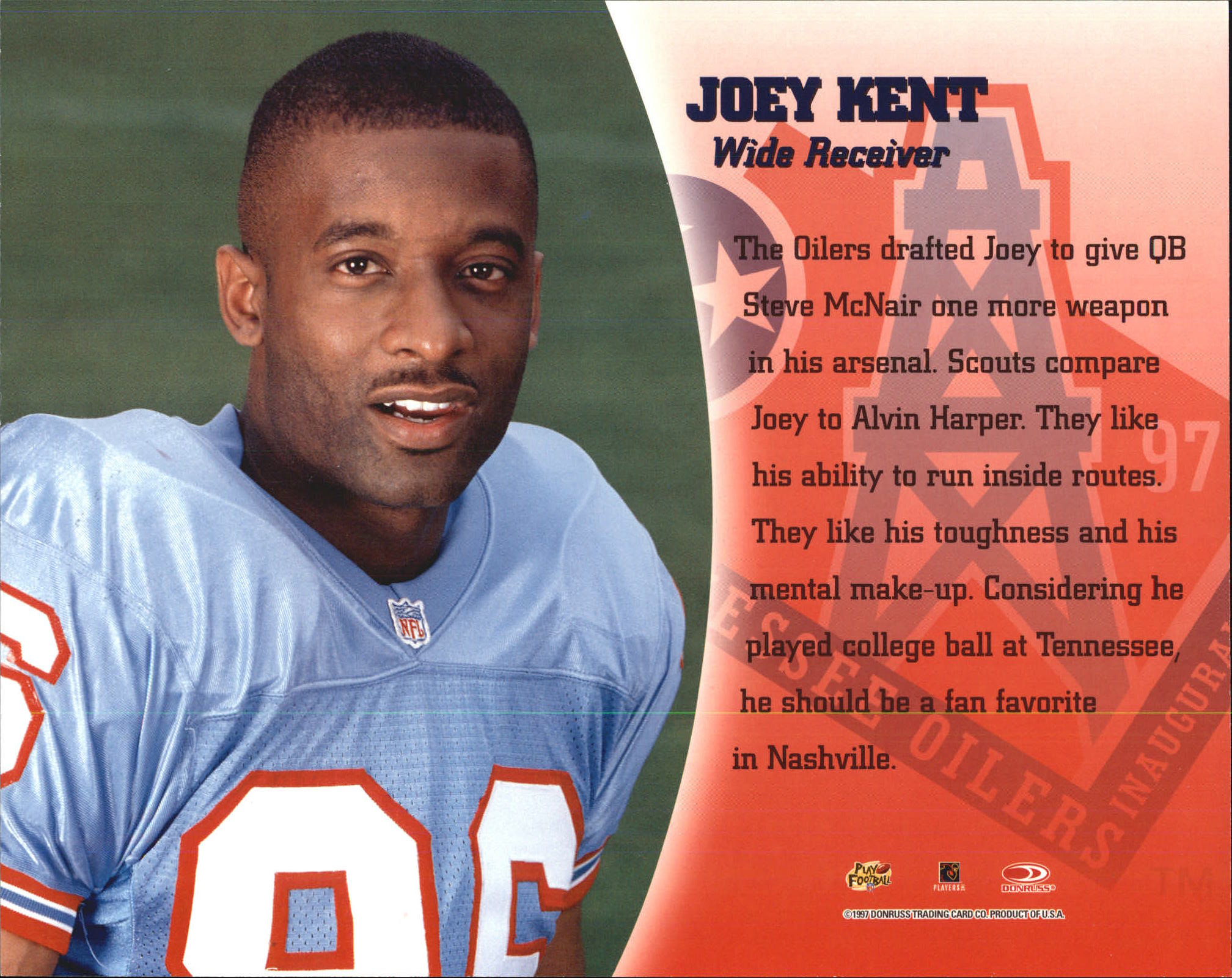 1997 Leaf Signature Autographs #65 Joey Kent/4000* back image