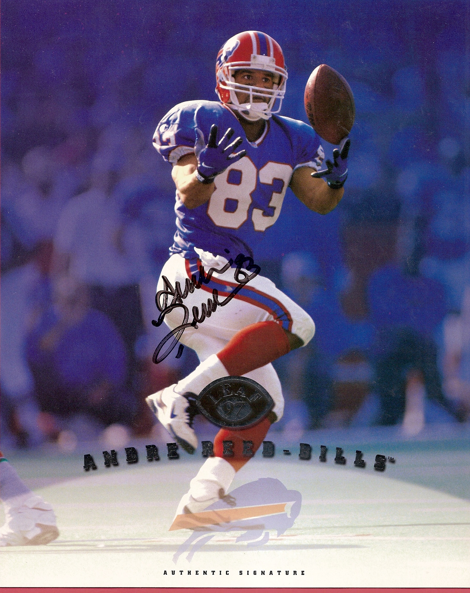 1997 Leaf Signature Autographs #86 Andre Reed/3000*