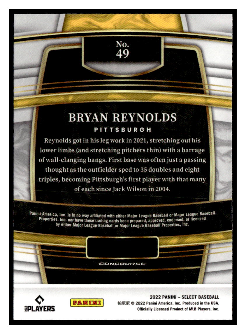 2022 Select Blue #49 Bryan Reynolds back image