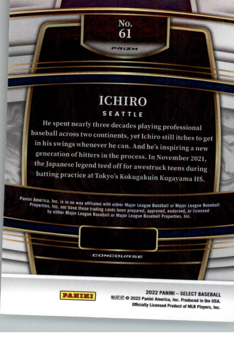 2022 Select Scope #61 Ichiro back image