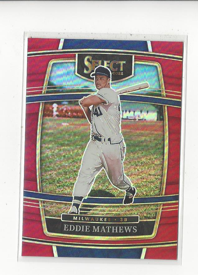 2022 Select Red #87 Eddie Mathews