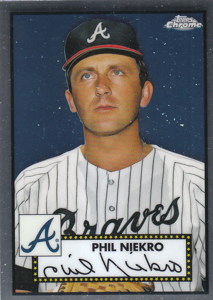 2021 Topps Chrome Platinum Anniversary #539 Phil Niekro - NM-MT