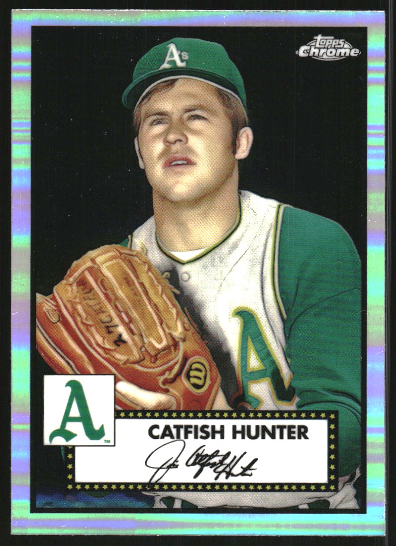 2021 Topps Chrome Platinum Anniversary Refractors #643 Catfish Hunter