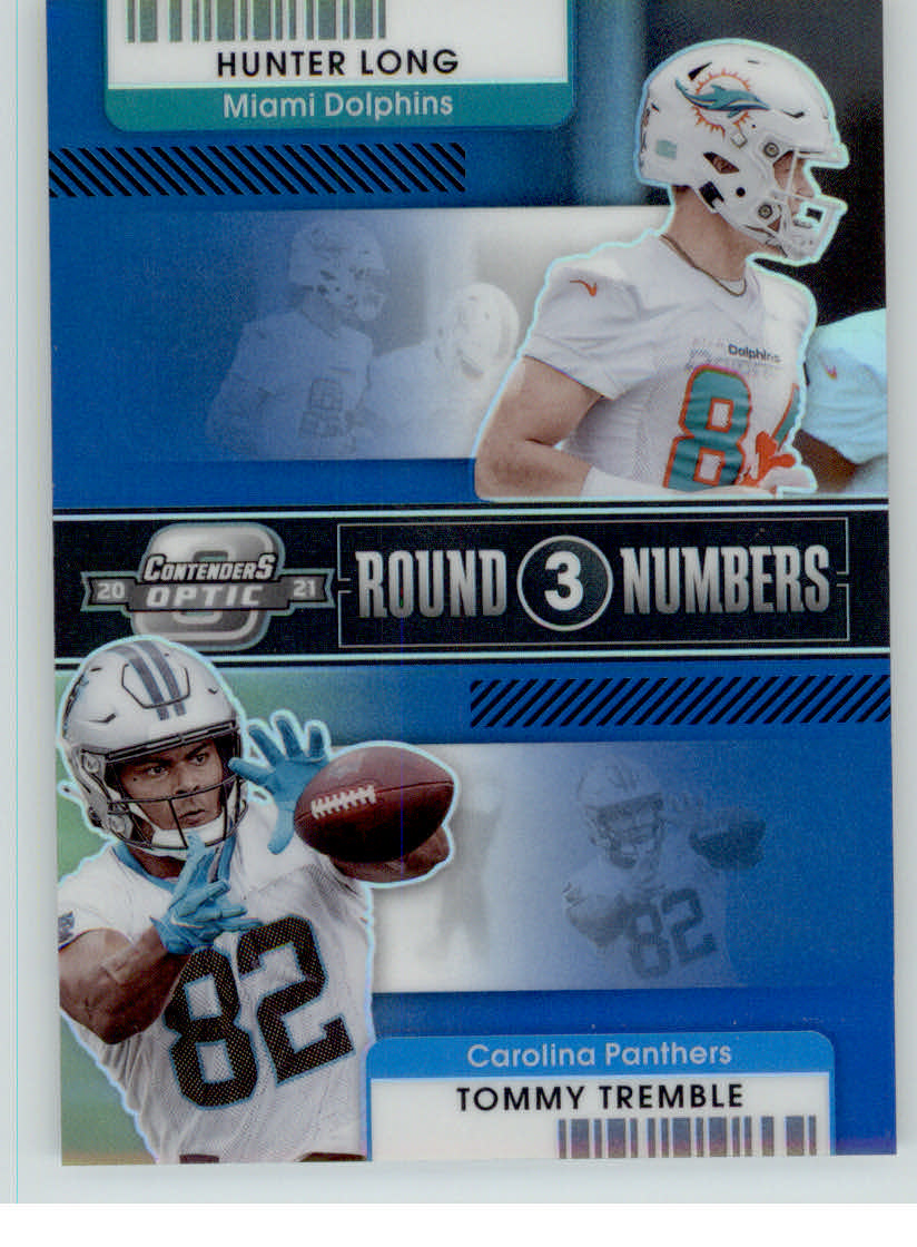 2021 Panini Contenders Optic Round Numbers Blue #16 Hunter Long/Tommy  Tremble - NM-MT - Card Shack