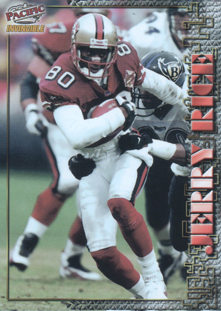 1997 Pacific Invincible Smash Mouth X-tra #50 Jerry Rice