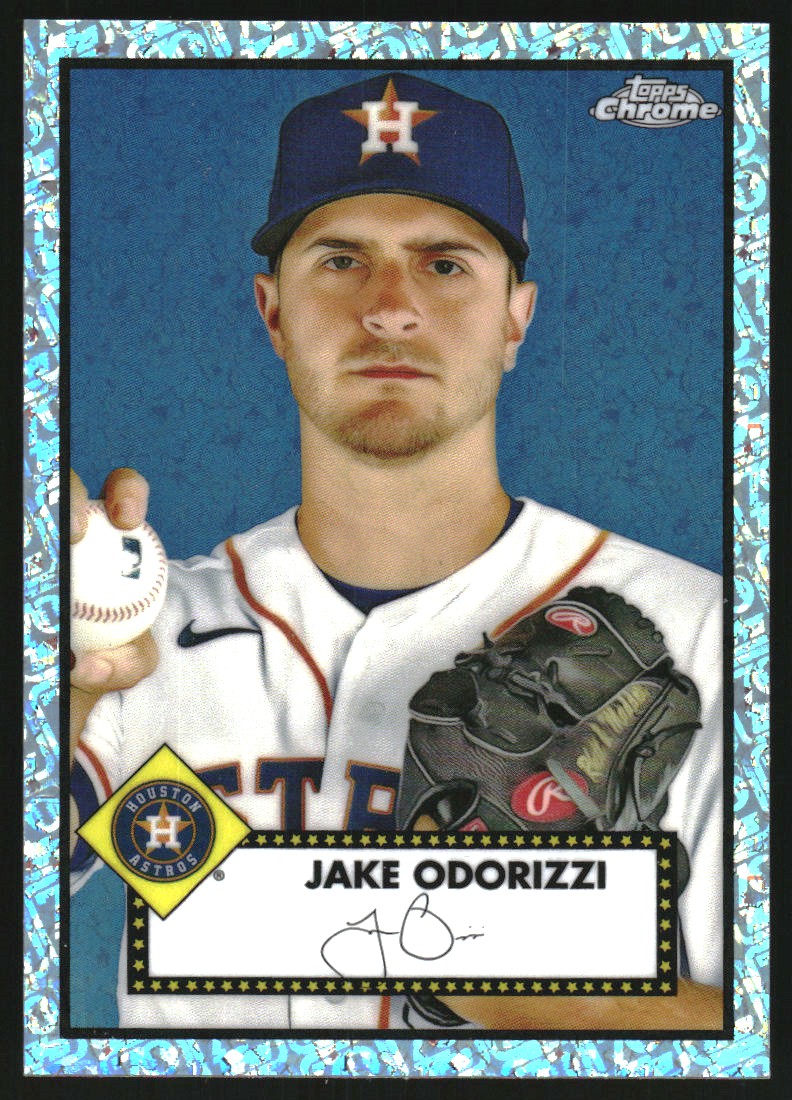 2021 Topps Chrome Platinum Anniversary Platinum Mini Diamond 70th Anniversary Refractors #439 Jake Odorizzi